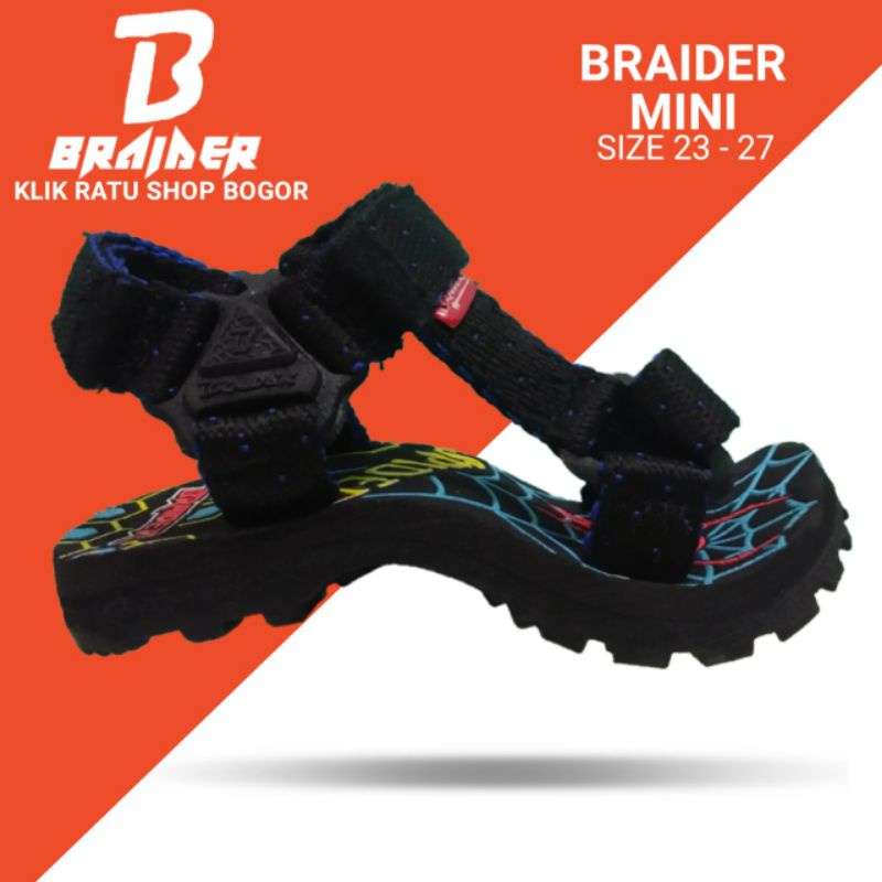 SANDAL SLIP ON SLOP GUNUNG ANAK LAKI-LAKI USIA 2 SAMPAI 5 TAHUN BRAIDER MINI TERBARU/ SENDAL GUNUNG KOKOP ANAK LAKI-LAKI BRAIDER MURAH