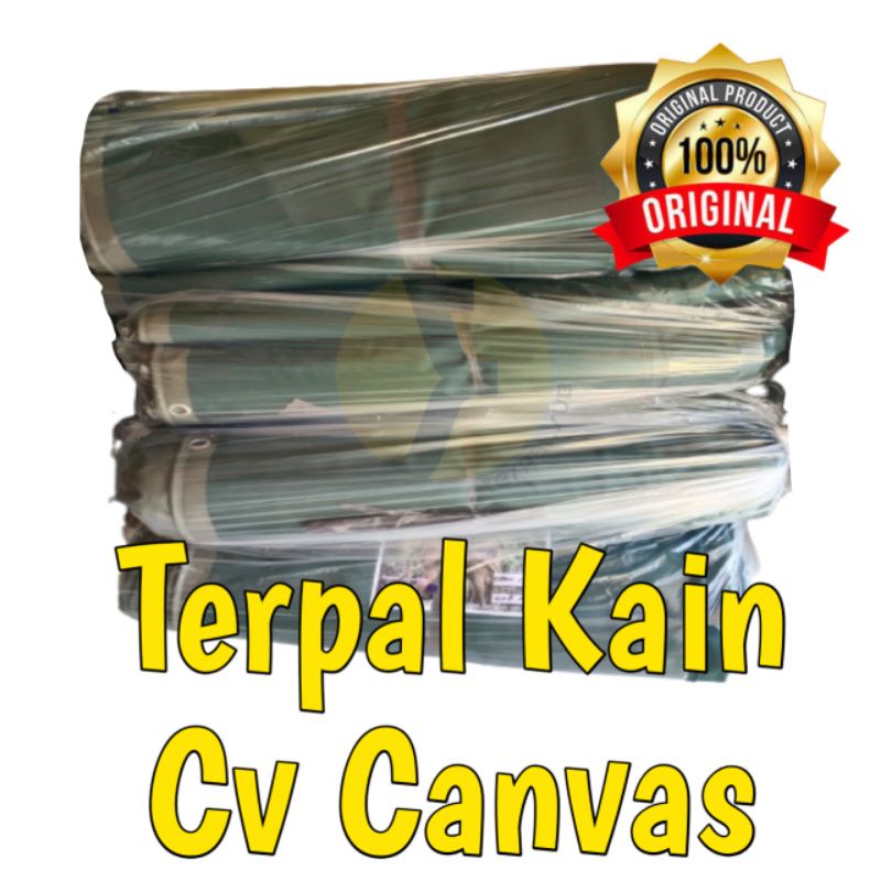 Tenda Terpal Kain Kanvas Kain CV Canvas Terpal Tentara TNI