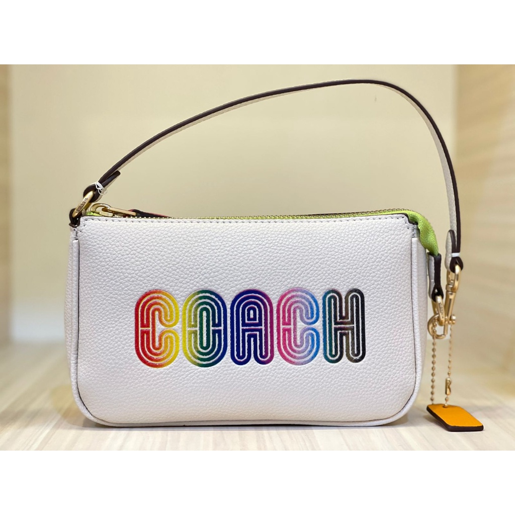 TAS WANITA BRANDED COACH NOLITA 19 RAINBOW