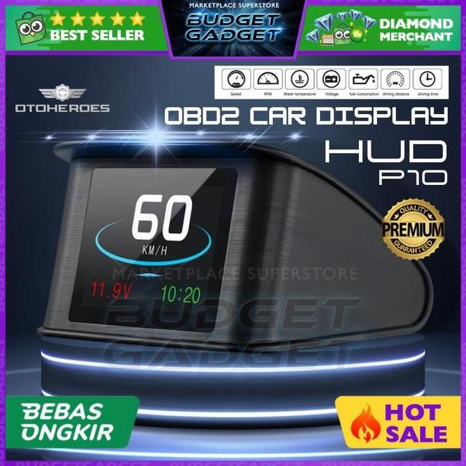 Original Display Hud Mobil Obd2 Computer Speedometer Digital Mobil -