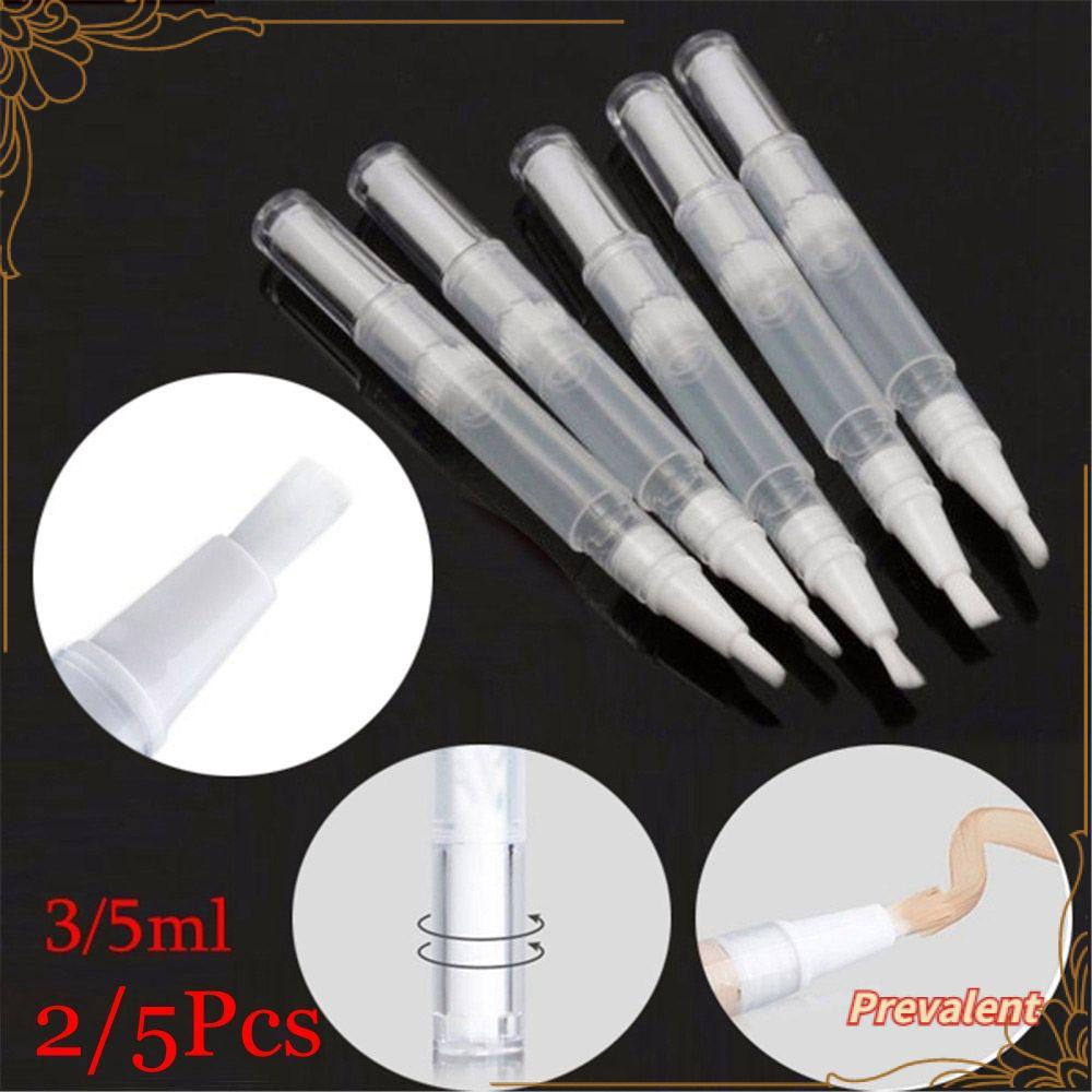 Preva 2/5pcs Botol Isi Ulang Serbaguna Rotatable Travel Size Liquid Foundation Bottle
