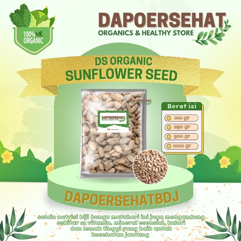 

SUNFLOWER SEED/KUACI KUPAS - Raw/Mentah & Roated Panggang 1kg