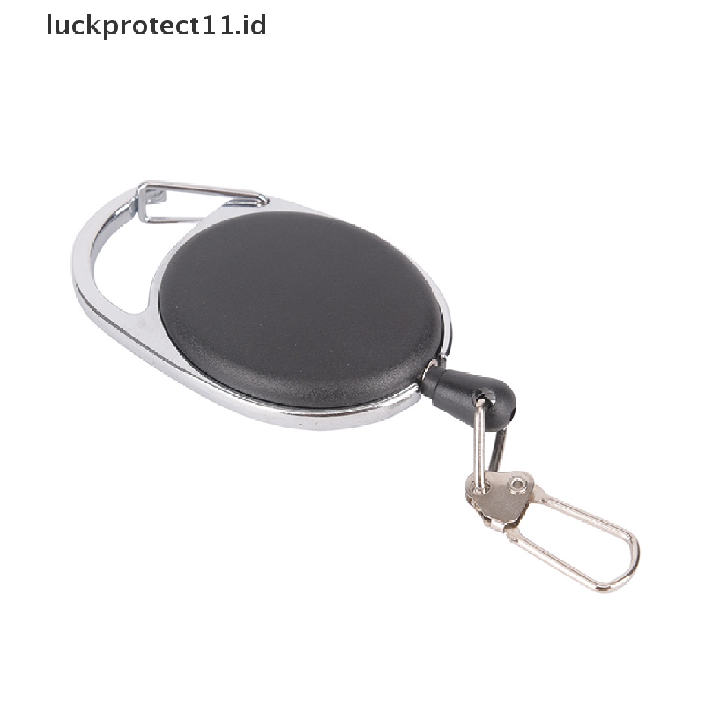 /Fashion Hot// Fashion// Retractable Key Chain Reel Kabel Baja Recoil Belt Gantungan Kunci Badge Holder Outdoor.