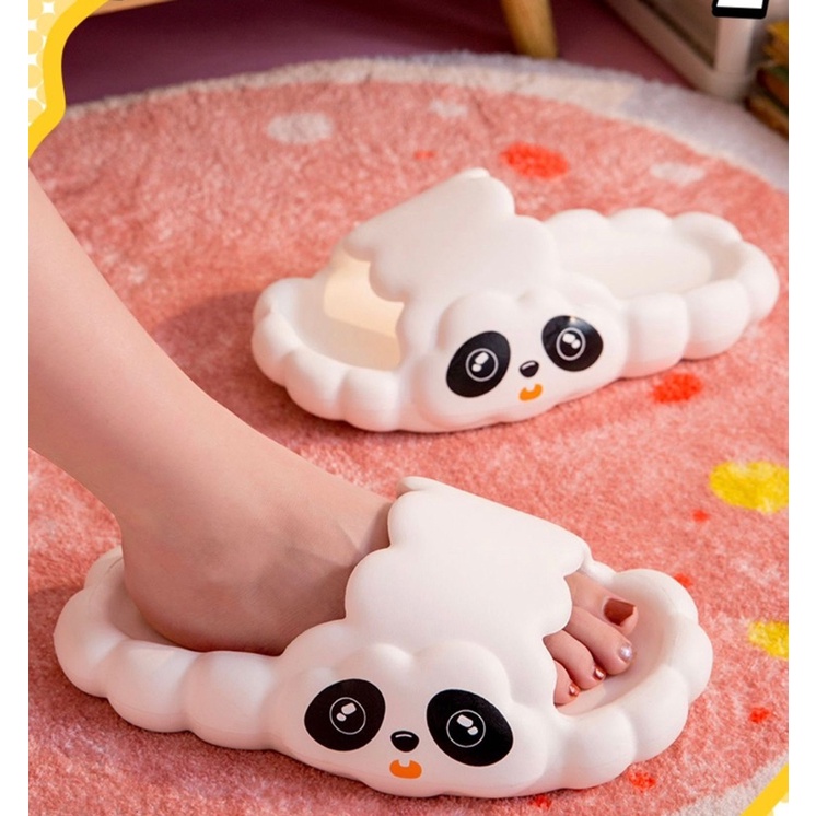 SANDAL SELOP WANITA CLOUD PANDA / SANDAL JELLY IMPORT ANTI SLIP / SANDAL RUMAH TEBAL NYAMAN EMPUK JRW0149