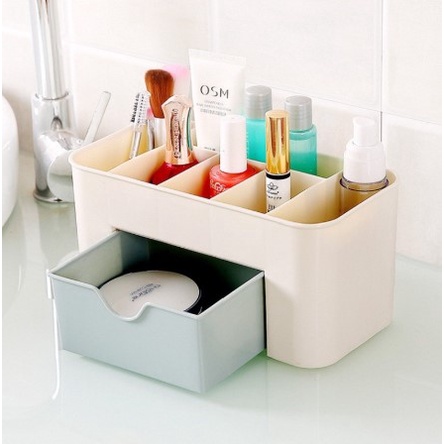 Rak Kosmetik Plastik Mini Rak Perhiasan Organizer Kosmetik Multifungsi Serbaguna