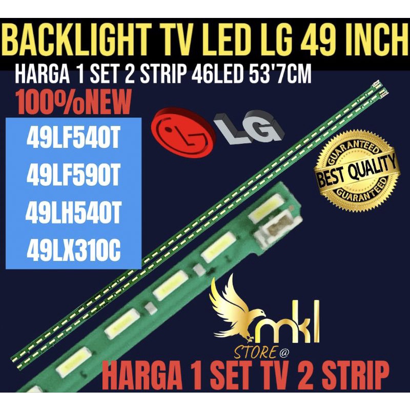 BACKLIGHT TV LED LG 49 INCH 49LF540T-49LF590T-49LH540T-49LX310C BACKLIGHT TV LED 49 INCH