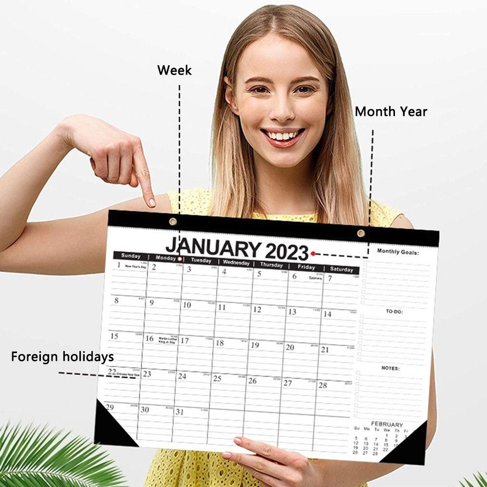 Kalender Dinding Nanas Kreatif2023Hadiah Tahun Baru Tahun Akademik Perencanaan Vertikal Kalender Rumah Tangga Untuk Teman Kalender Gantung