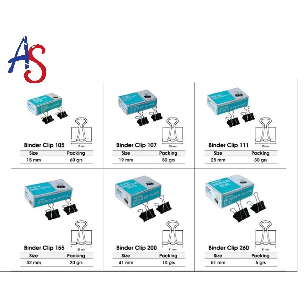 

Binder Clips Joyko / Alat Penjepit Merk Joyko