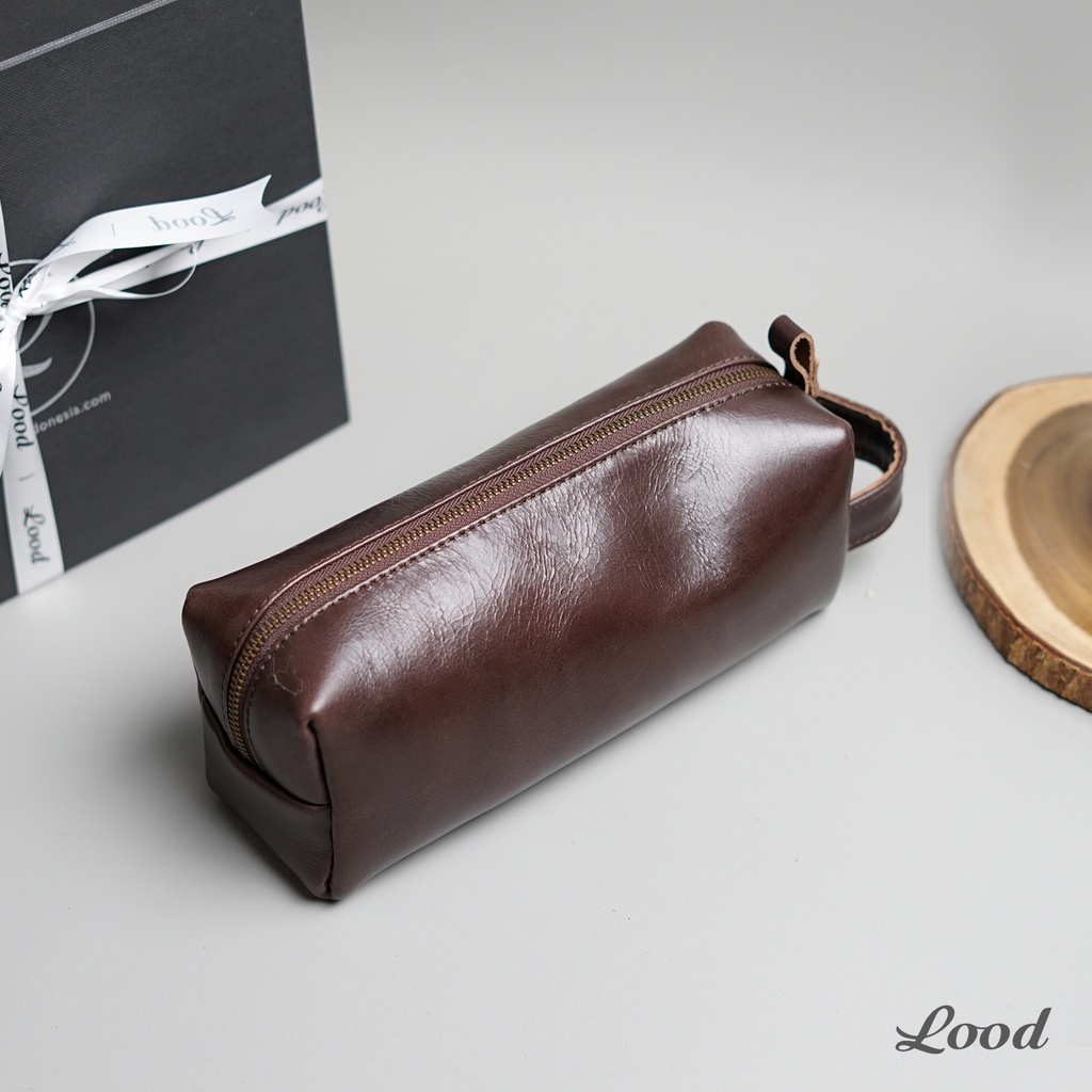 CLUTCH PRIA KULIT ASLI DELIO HANDBAG - GRATIS UKIR NAMA