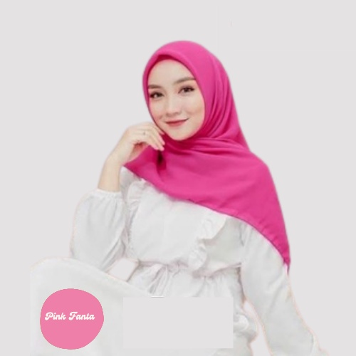 [ COD ] New 60+ Warna Daily Hijab Bella Square | Hijab Segi Empat Double Hycount | Hijab Segi Empat Bella Square-PINKFANTA