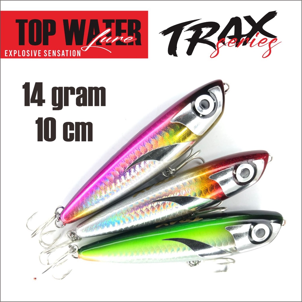 WTD Lure Umpan Top Water TRAX 10 cm 14 gram