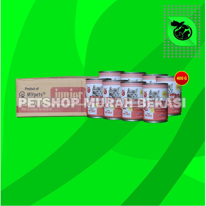 Makanan Basah Kucing Junior Wet Food Kaleng 400 Gram Dus isi 24 Pcs