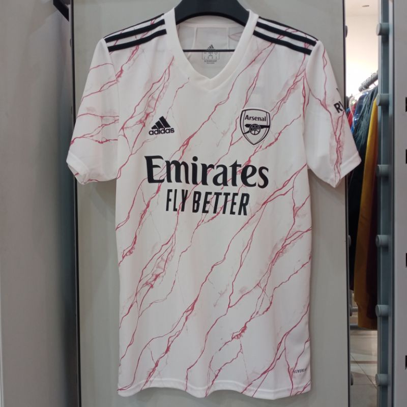 Baju Bola - ADIDAS Jersey Arsenal Away 20/21 - White [EH5815] - Original