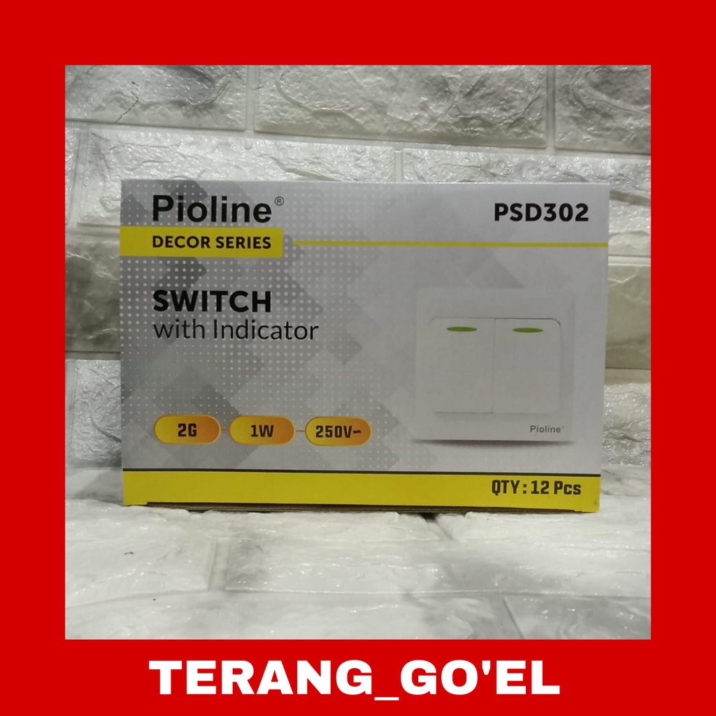 PIOLINE Decor Series Switch With Indicator / Pioline Saklar Seri PSD302