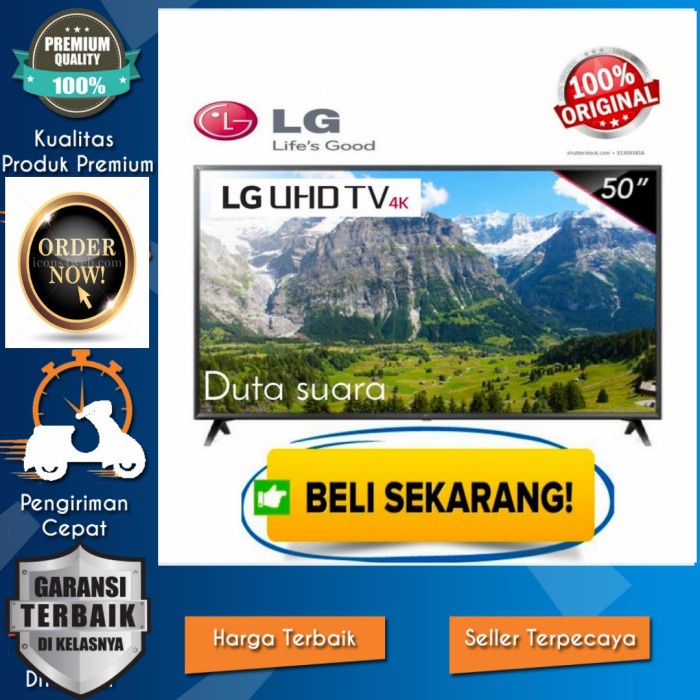 LED LG 50 Inch 50UK6300 UHD Smart TV 4K