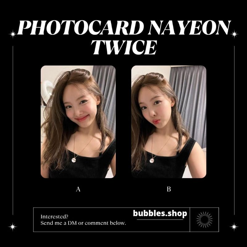 PHOTOCARD UNOFFICIAL NAYEON TWICE SELCA