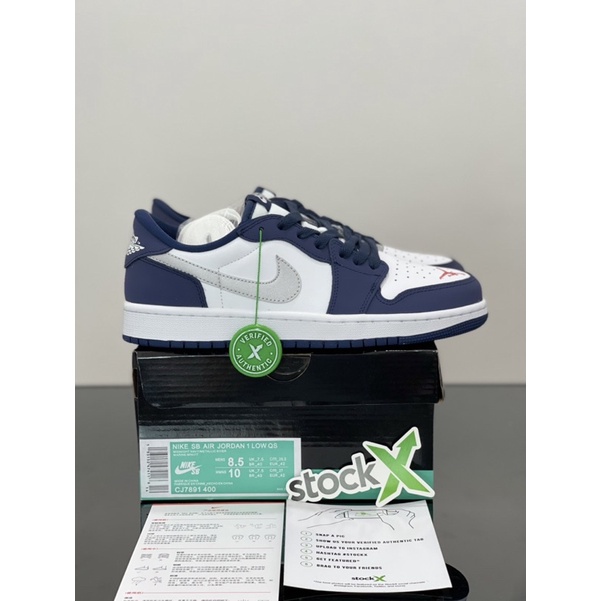 Sepatu Nike Air Jordan 1 Low SB Eric Konson X Midnight Navy BNIB
