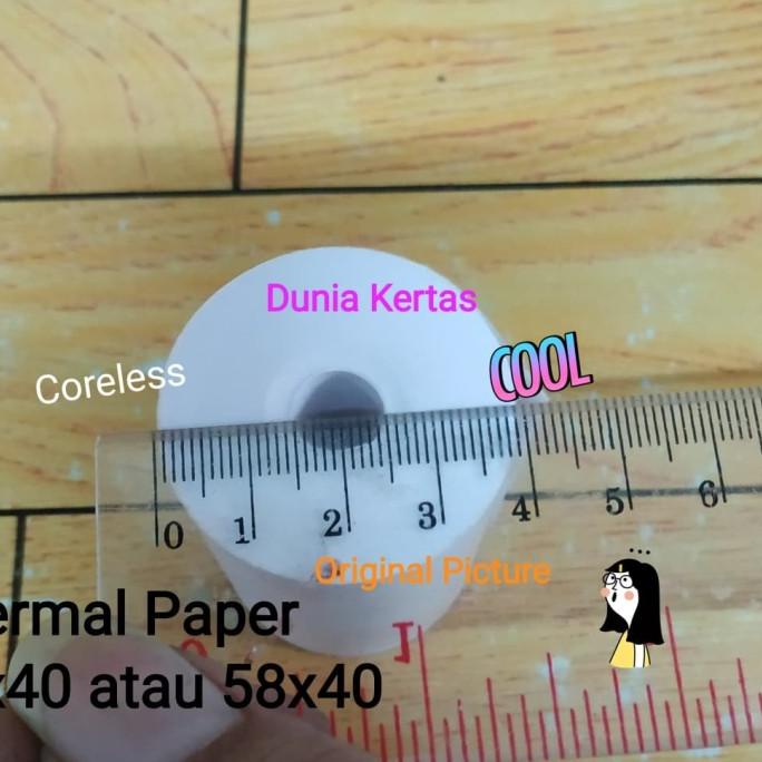 

KERTAS THERMAL PAPER ROLL 57X40 CORELESS