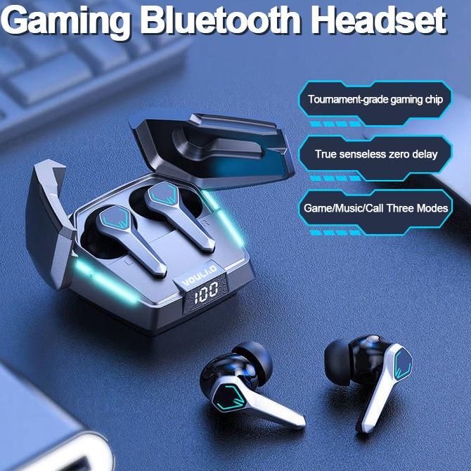 Harga Spesial Headset Gaming Original VOULAO GM1 TWS Wireless Bluetooth Headset 5.2 Headset with Mic