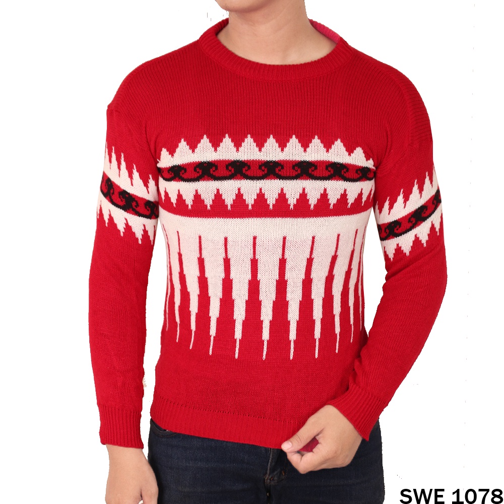 Sweater Rajut Pria Model Rajut Tribal - SWE 1091