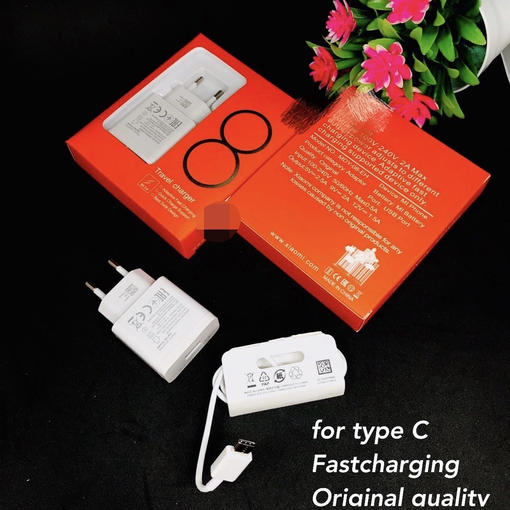 CASAN CHARGER  MI 8/8A MI NOTE 8  NOTE 8 PRO MICRO-USB &amp; TYPE-C FAST CHARGING