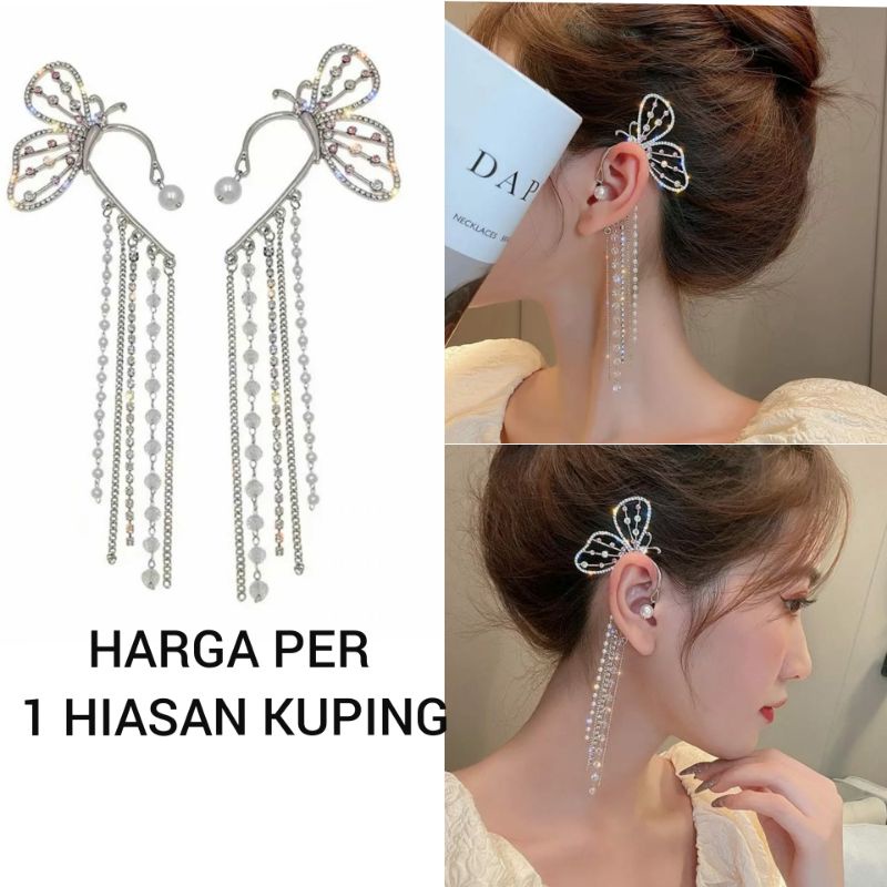 Earpiece earcuff earclip hiasan telinga aksesoris pesta  BMA22