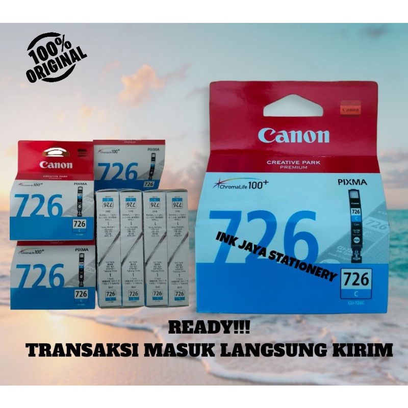 Original Tinta Canon 726 Cyan