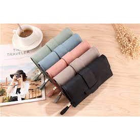 w-201 FASHION WANITA DOMPET Panjang LIPAT KULIT KOREA BAELLERRY