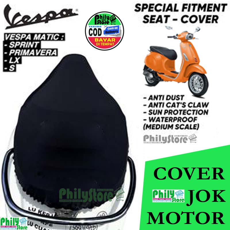 COD Cover Jok Sarung Motor Penahan ANTI CAKARAN KUCING VESPA NMAX PCX AEROX VARIO SCOOPY Beat Genio Mio Spacy Universal