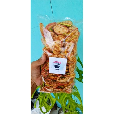 

kemasan 250gr,krupuk seblak, krupuk seblak kering,krupuk seblak bantet