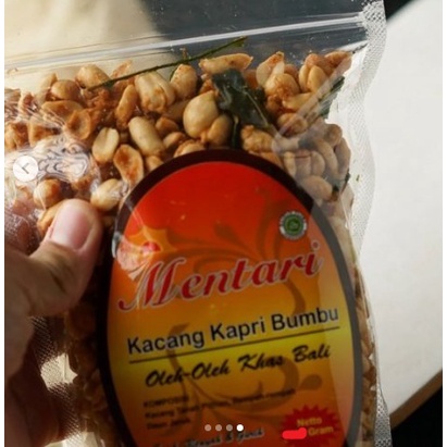 KACANG KAPRI BUMBU DAUN JERUK MENTARI 250GR ASLI KHAS BALI HALAL