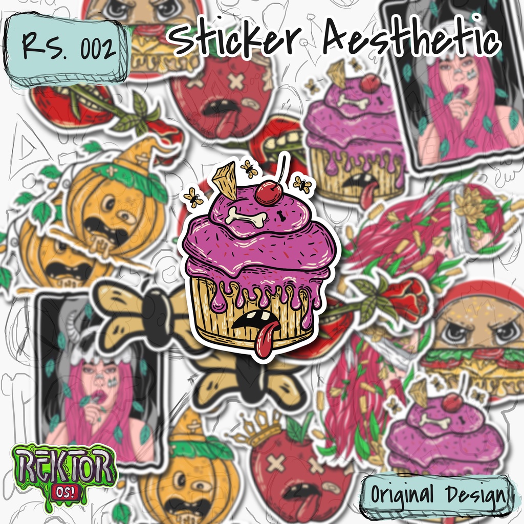 

Stiker Aesthetic Anti Air / Stiker Laptop / Stiker Hp / Stiker Helm RS. 002