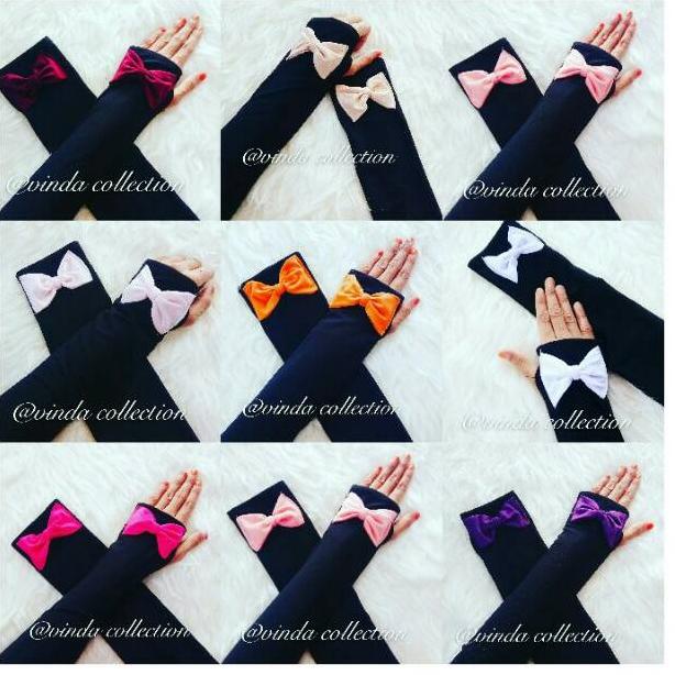 

⇱ Handsock hitam pita warna / hs hitam pita combi ฿