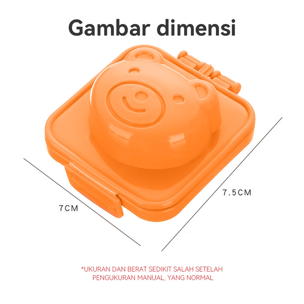 Lakhu Cetakan Telur Karakter / Egg Mold Mould Rice / Cetakan Pemotong Telur Rebus DIY