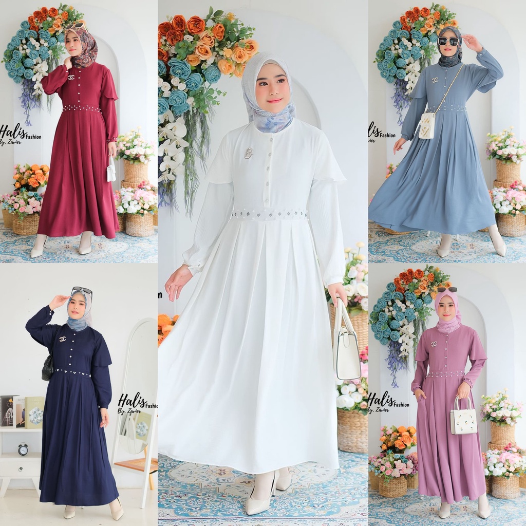 MIDI &amp; MAXI DRESS CRINGKLE ORI HALIS CERIA WIDYA ZARA JULIA OMBRE VINTAGE LOOK ootd fashion