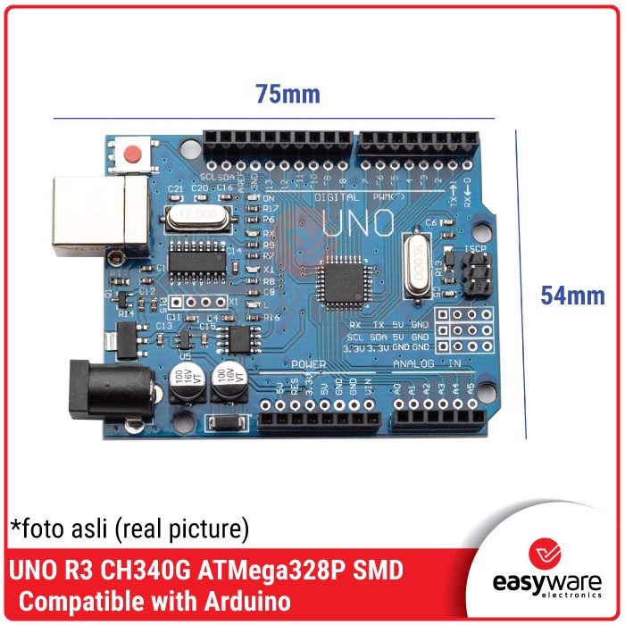 Arduino UNO R3 Clone CH340 SMD