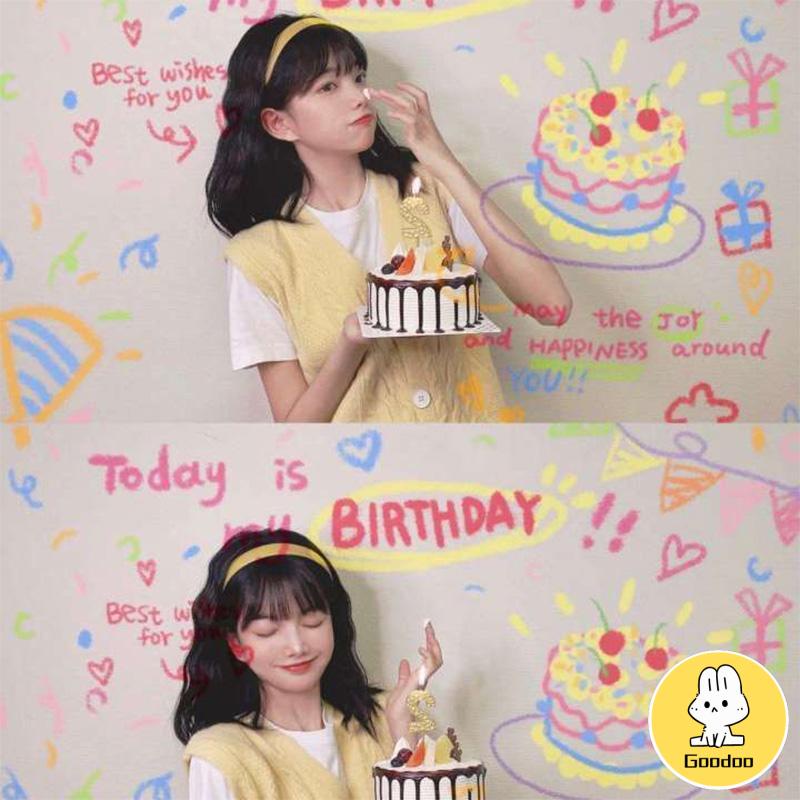 Lampu Proyeksi Selamat Ulang Tahun Lampu Foto Alat Peraga Dekorasi Pengaturan Pesta -Doo