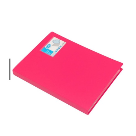 

PP DISPLAY BOOK A4 60 POCKETS MERAH MUDA BANTEX 3147 63 / MAP