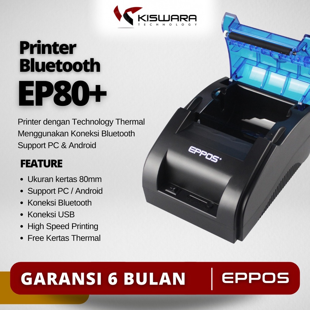 Printer RESSI SHOPEE Thermal EPPOS PLUS 80mm EP80PLUS USB BLUETOOTH