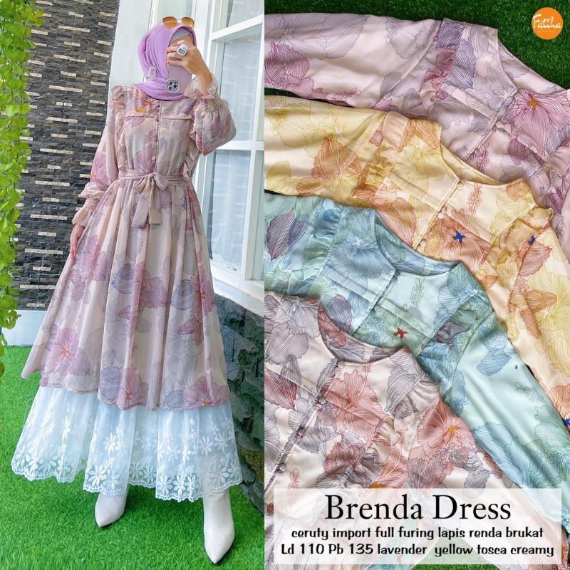 BRENDA DRESS //EVA // FLOWER  // KAULA BY FATIHAH