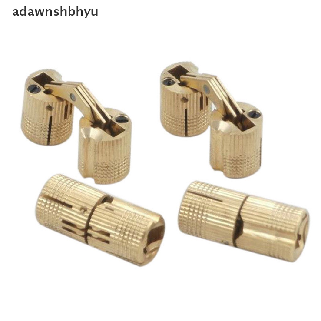 Adawnshbhyu 4pcs 10/12mm Kuningan Hidden Barrel Hinge Invisible Hinge Worktop  Id