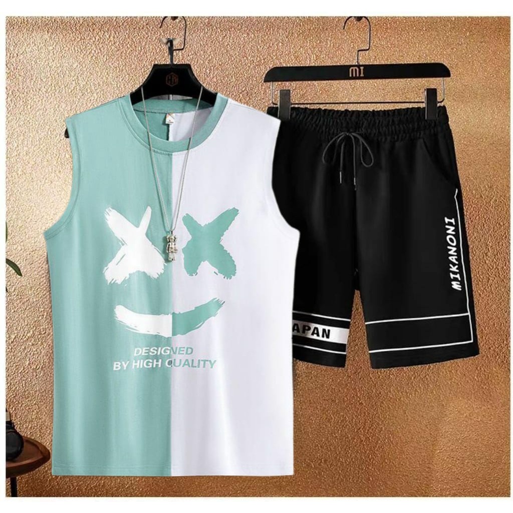 BISA COD/JHOSE/STELAN SINGLET MELLO/SET SINGLET DAN CELANA PENDEK/TERBARU