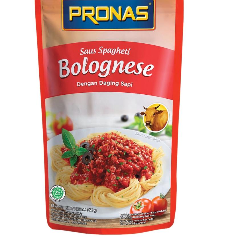 

limited Edition✔️Pronas Saus Bolognais legkap dengan Daging Sapi 350 g bundling 2 pcs|SQ6