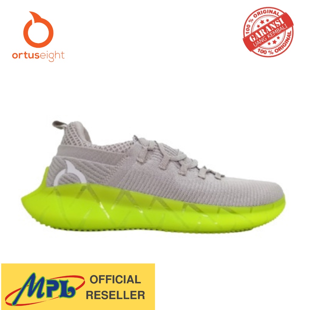 SEPATU RUNNING ORTUSEIGHT REFLEX GRY/LIME/WHT 11030194