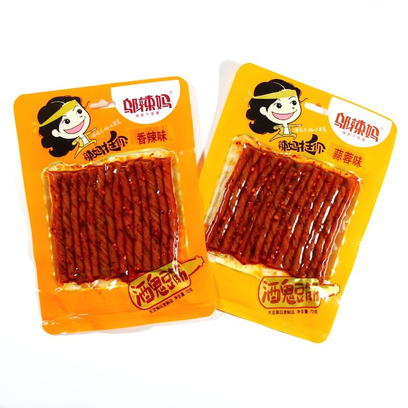 

BU87 Wulama bean gluten 70g邬辣妈 酒鬼豆筋