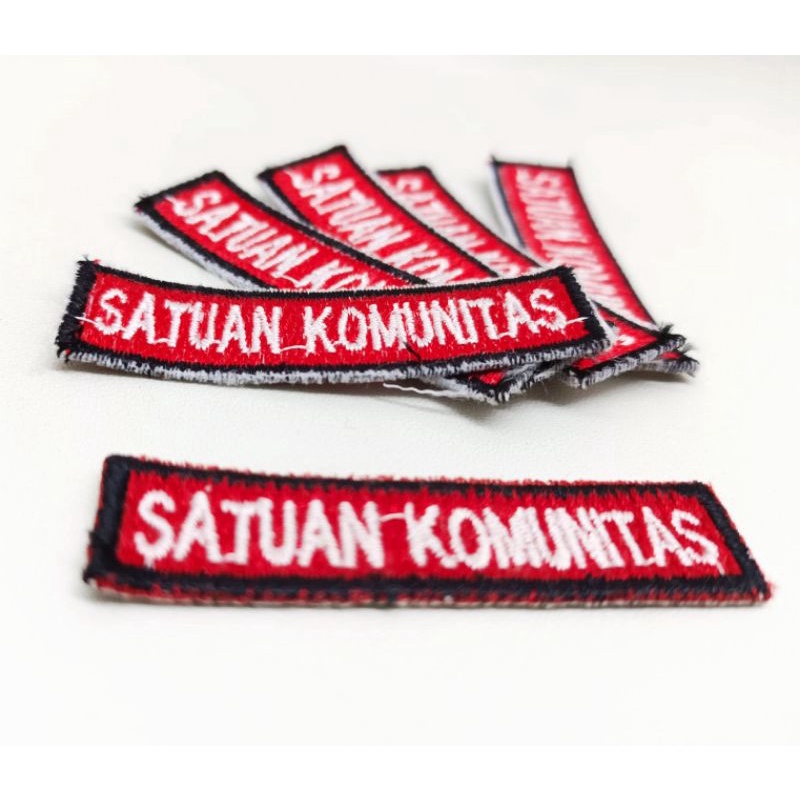 Emblem Bordir Satuan Komunitas Badge Bordir Bet Satuan Komunitas