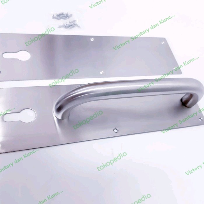 Tarikan Plat Push Pull Handle Pintu Push Plat Stainless Steel