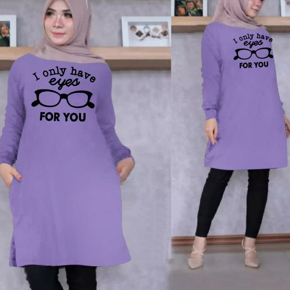 TUNIK WANITA / TUNIK WANITA DEWASA / TUNIK WANITA TERBARU 2021 KEKINIAN / WANITA ATASAN KACA MATA