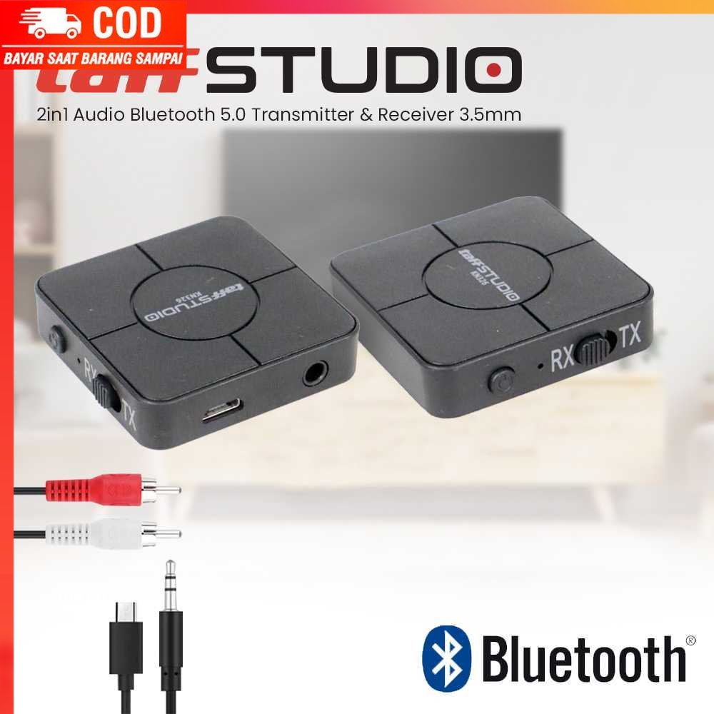 ( 100% BARANG ORI ) TaffSTUDIO 2 in 1 Audio Bluetooth 5.0 Transmitter Receiver 3.5mm - KN326