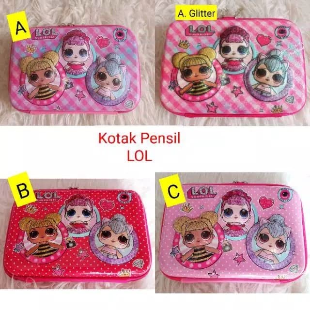 

KOTAK TEMPAT PENSIL HARDCASE UNICORN LOL FROZEN MIRIP SMIGGLE